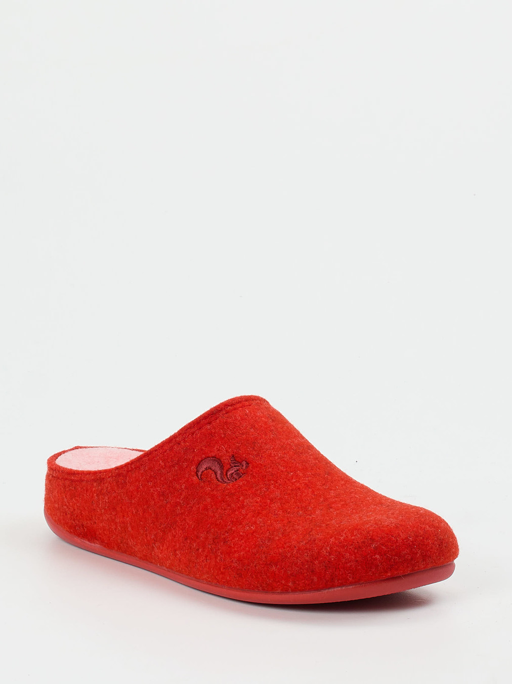 Thies – Filzpantoffeln aus Recyclingfilz in Rot