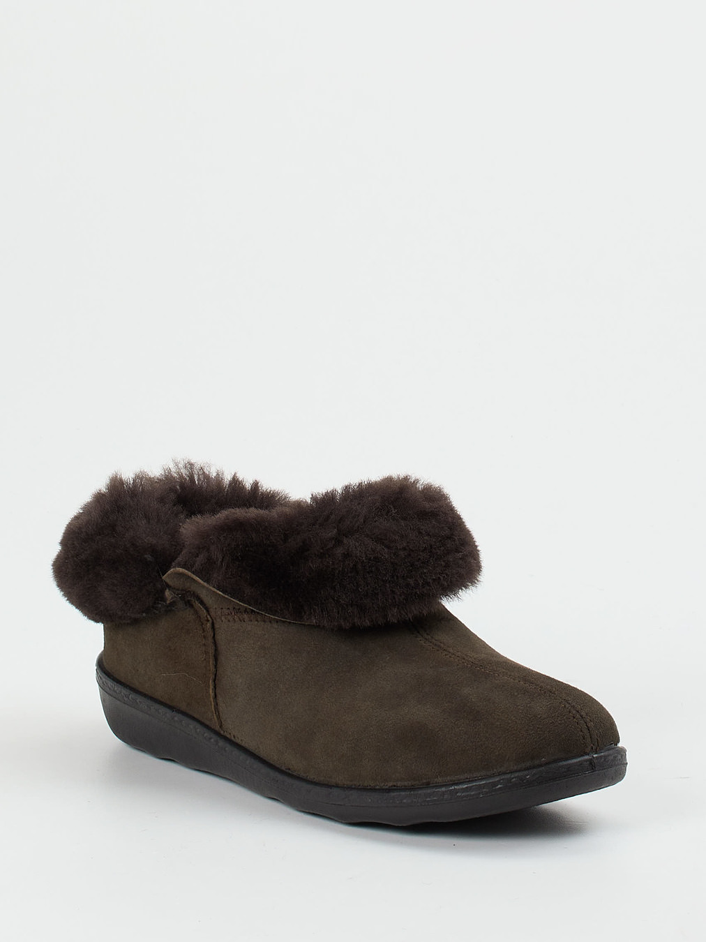 Westland – Hausschuhe aus Veloursleder dunkelbraun