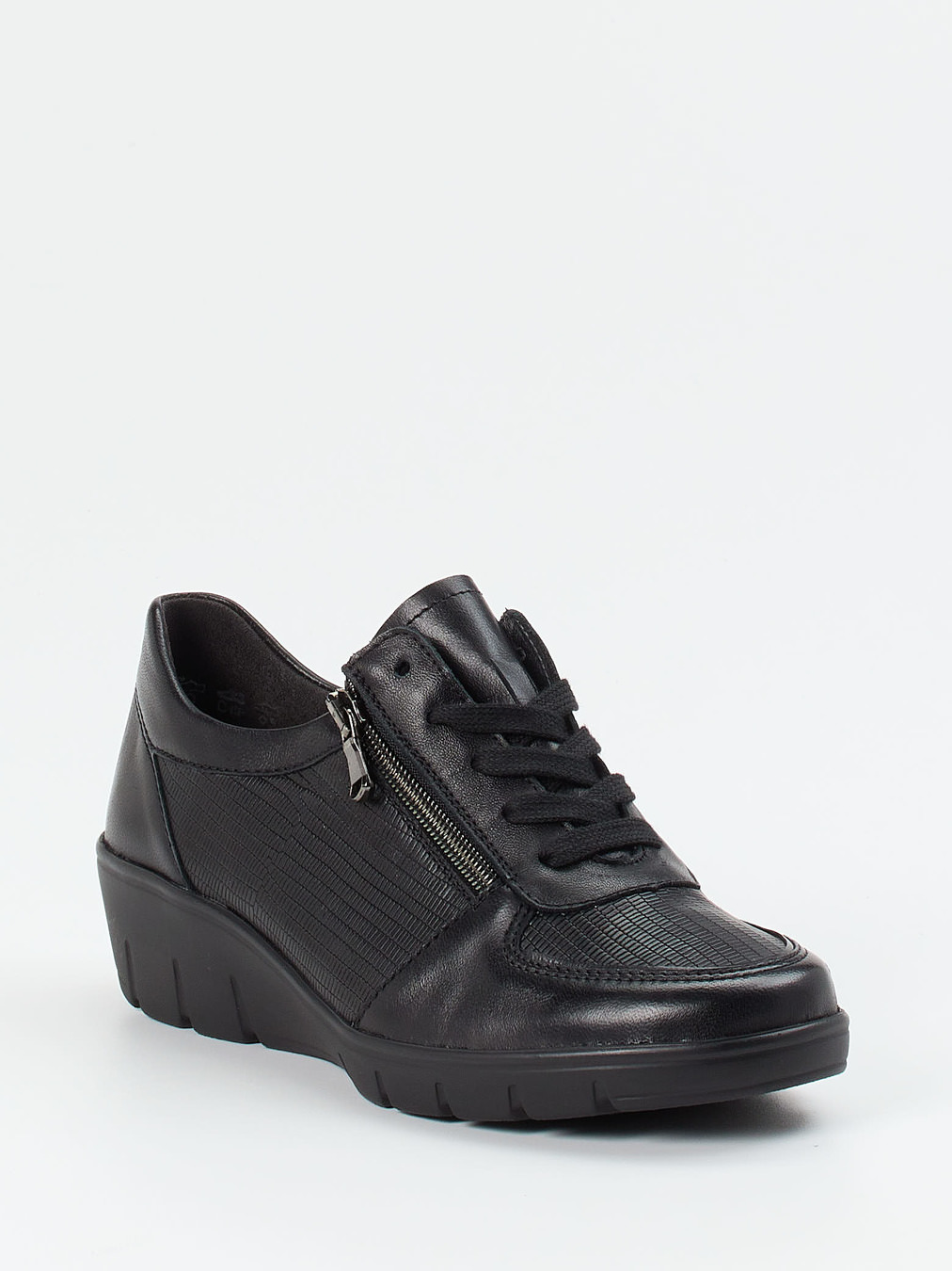 Semler – Komfort-Sneaker aus Kalbleder schwarz