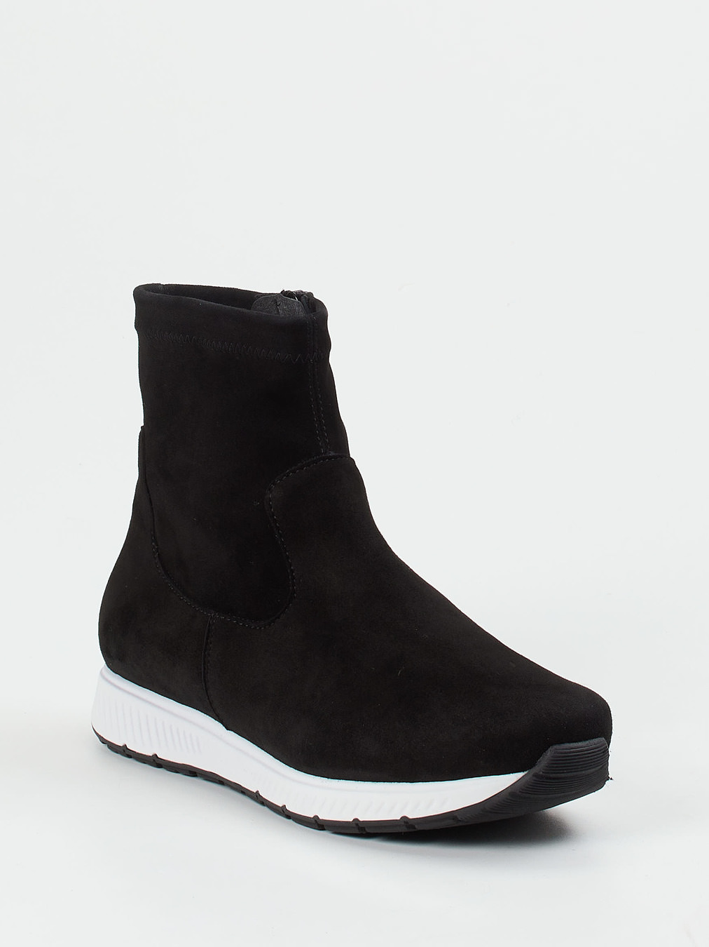 Semler – Stiefeletten aus Veloursleder schwarz