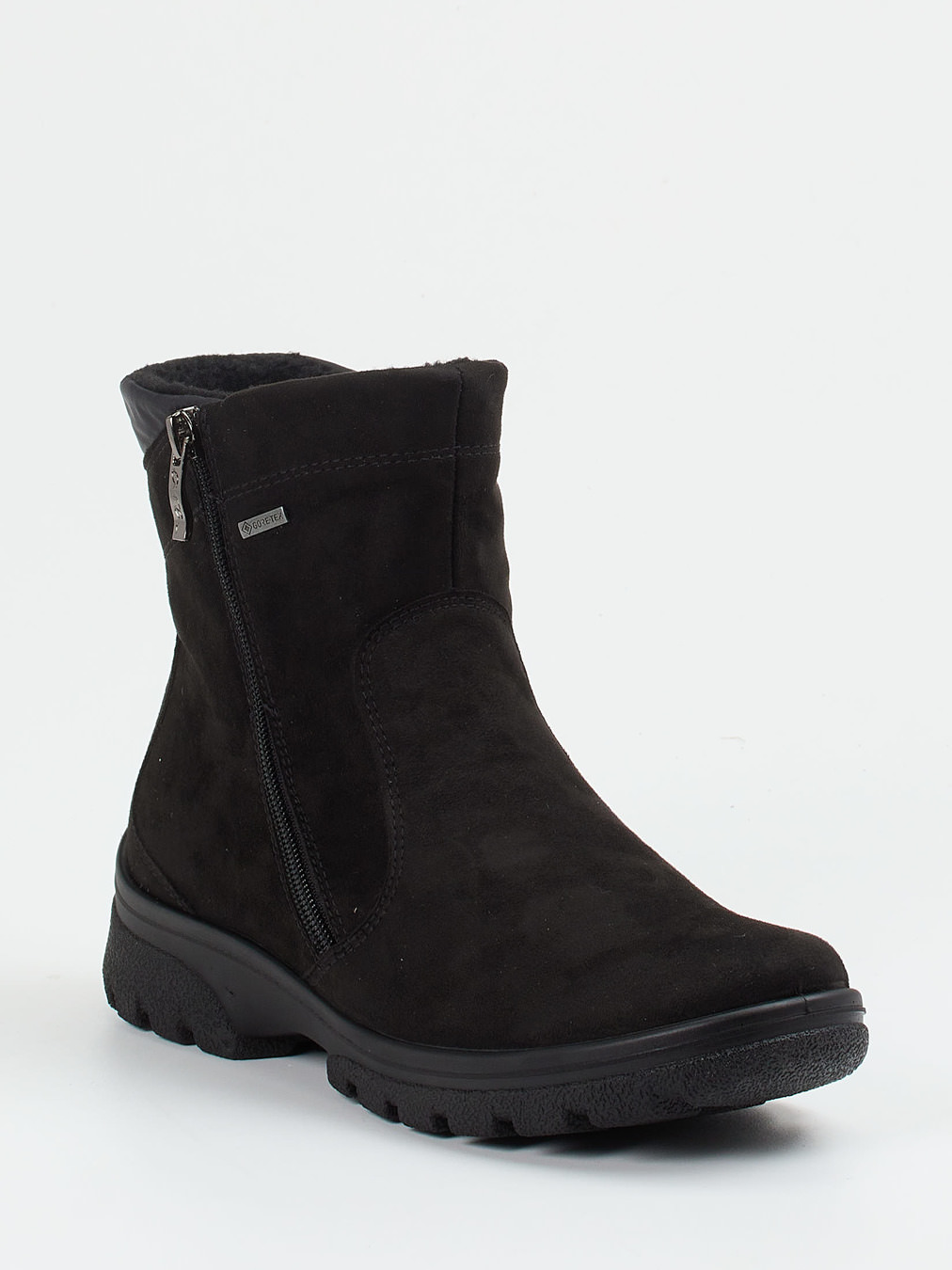 Ara – Winterstiefelette aus Veloursleder Schwarz