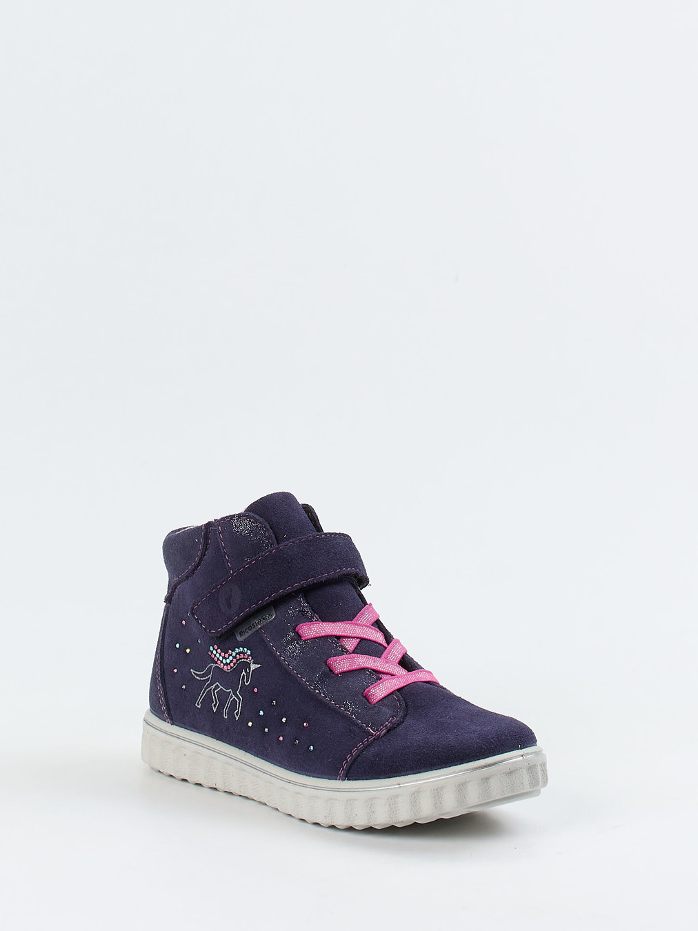 Ricosta – Sneaker Mid-Cut aus Veloursleder Dunkelviolett