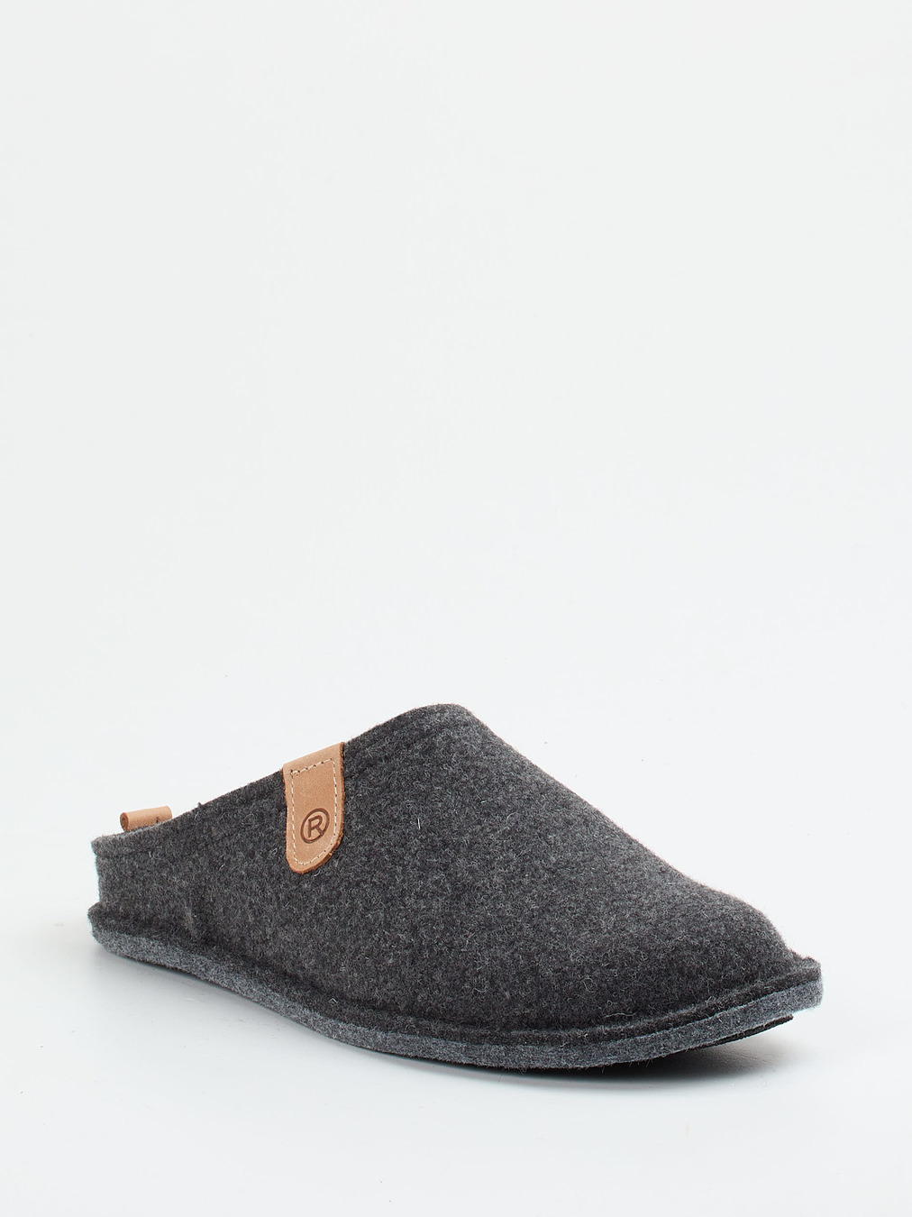 Rohde – Pantoffeln aus Filz in Anthrazitgrau