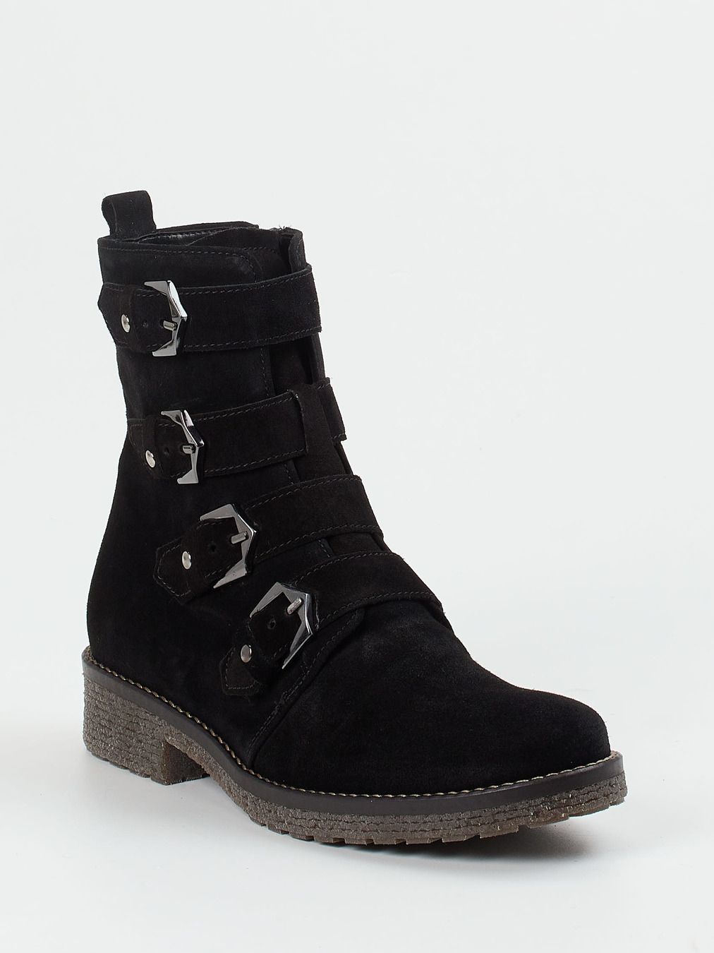 Gabor Comfort – Stiefelette aus Veloursleder Schwarz