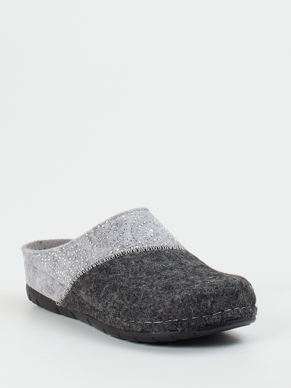 Rohde – Filzpantoffeln aus Filz in Anthrazit