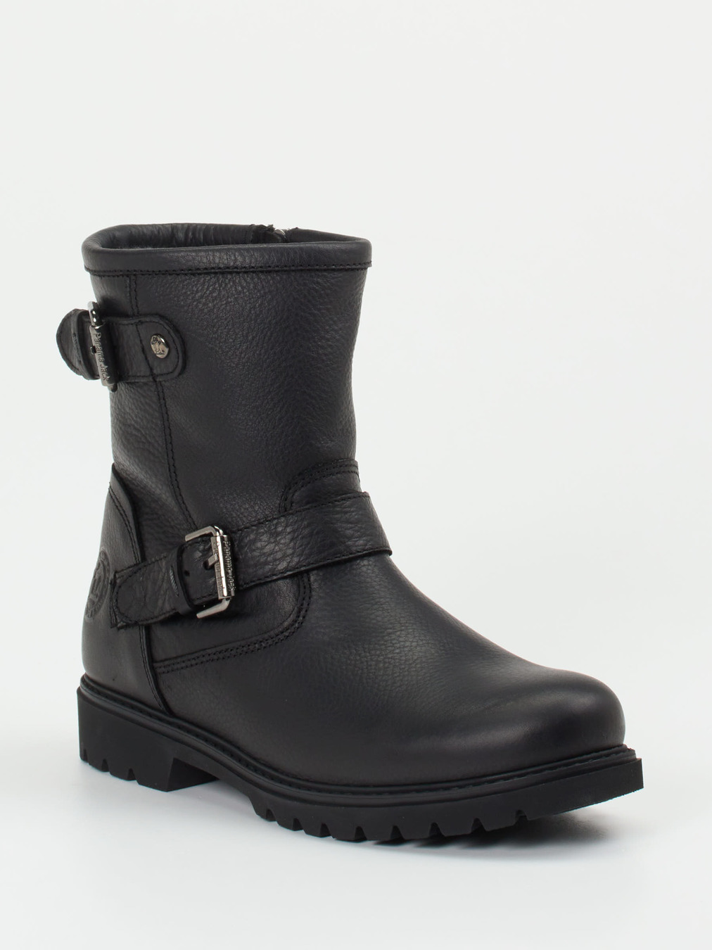 Panama Jack – Biker Boots aus Kalbleder Schwarz