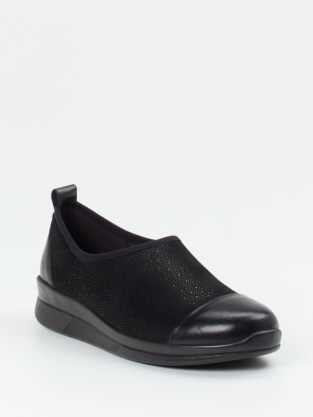Berkemann – Slip-On Sneaker aus Stretch und Leder schwarz
