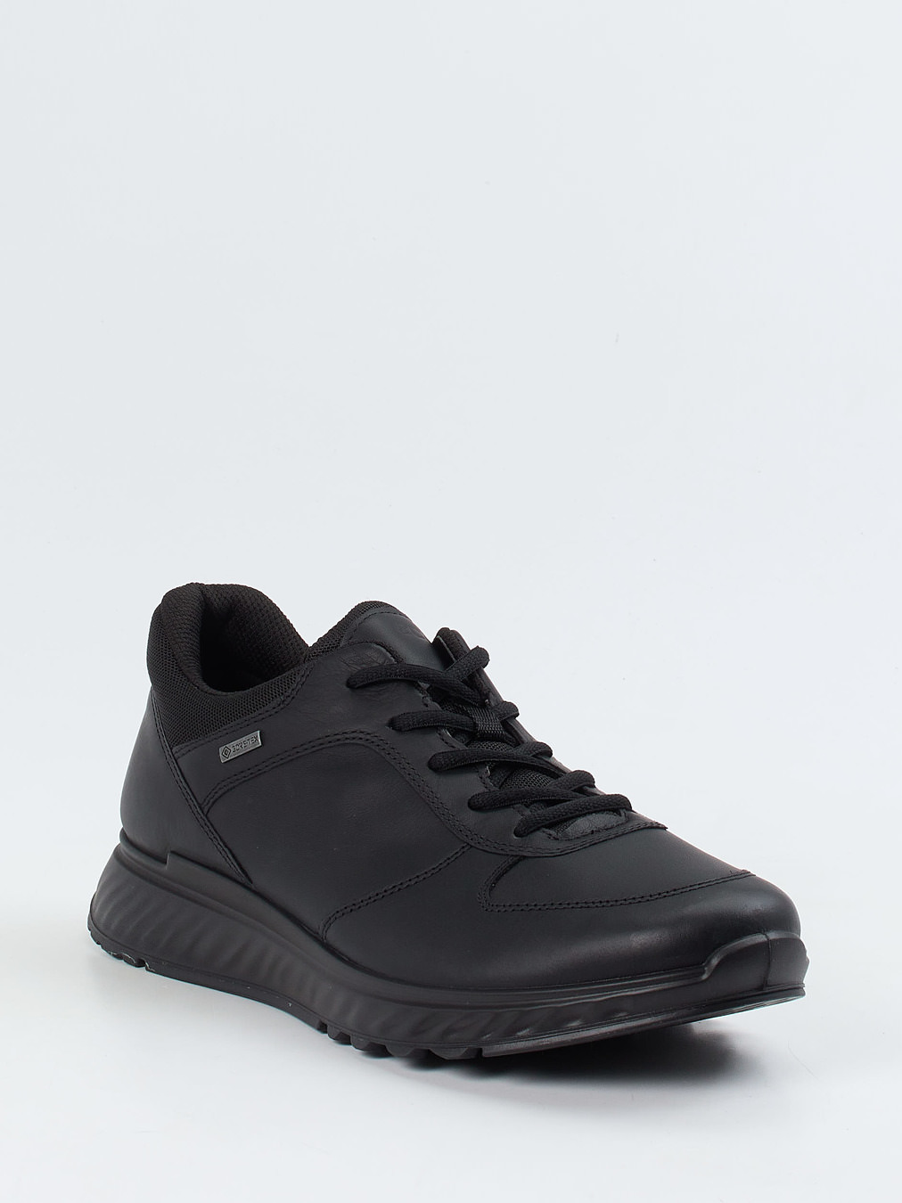 Ecco – Sneaker aus Lammleder schwarz wasserdicht