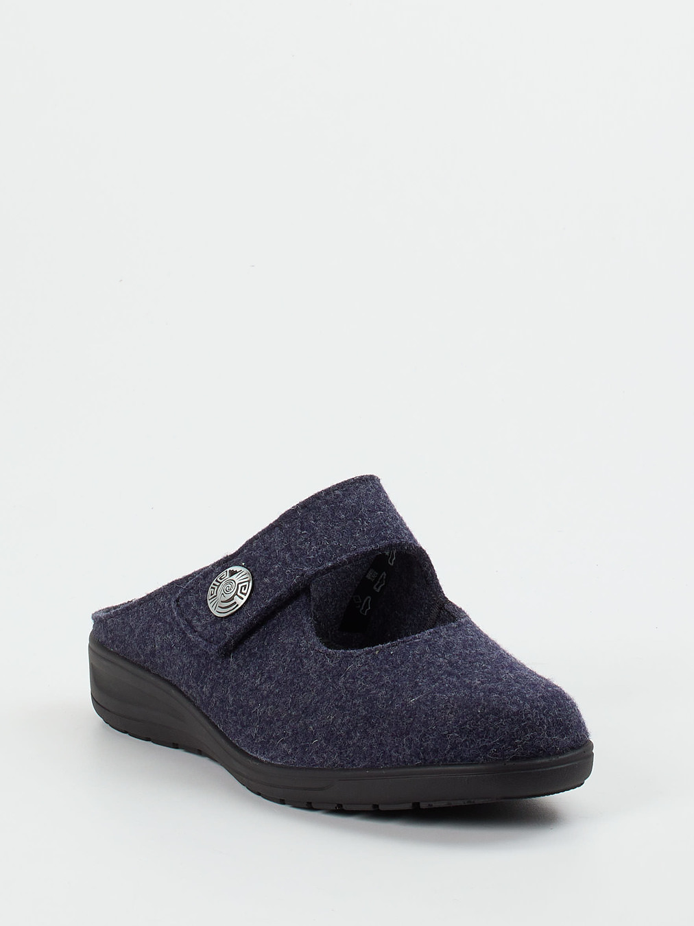 Solidus – Hausschuhe aus Filz in Dunkelblau