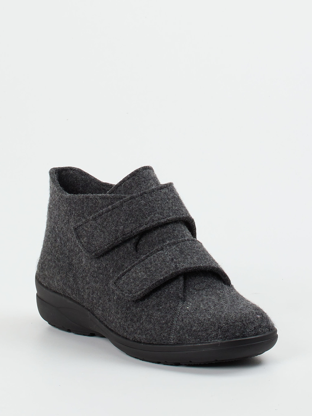 Solidus – Filzstiefelette aus weichem Filz anthrazit