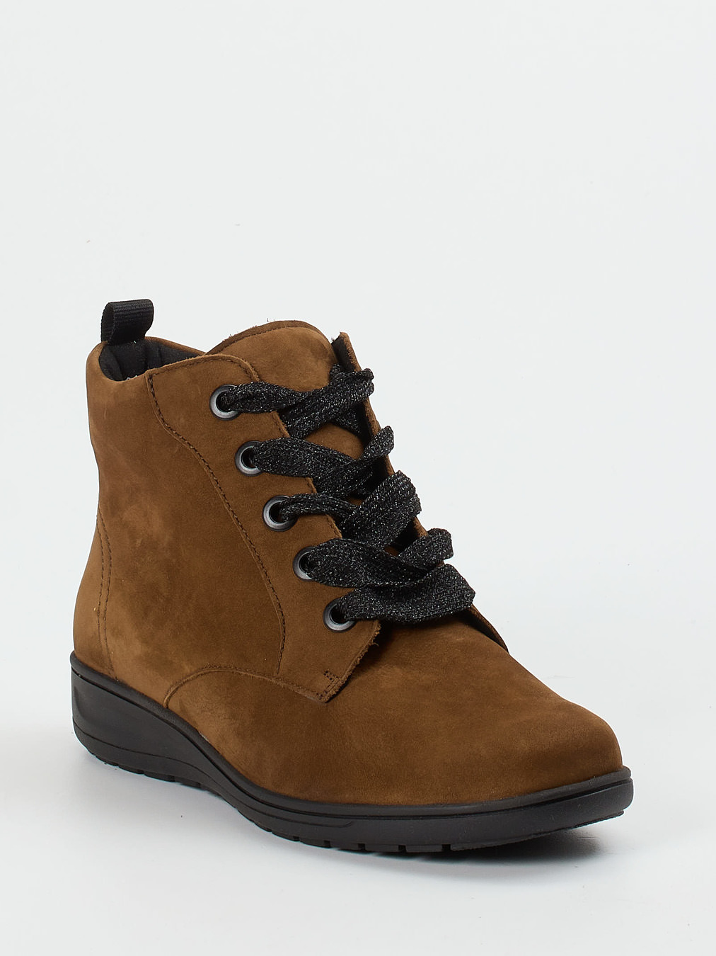 Solidus – Stiefeletten aus Nubukleder in Braun