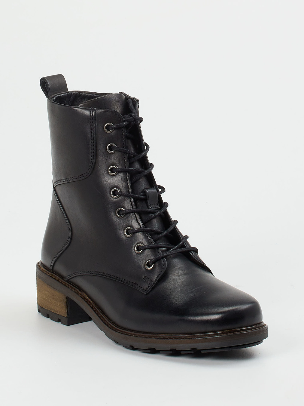 Solidus – Schnürboots aus Kalbleder in Schwarz