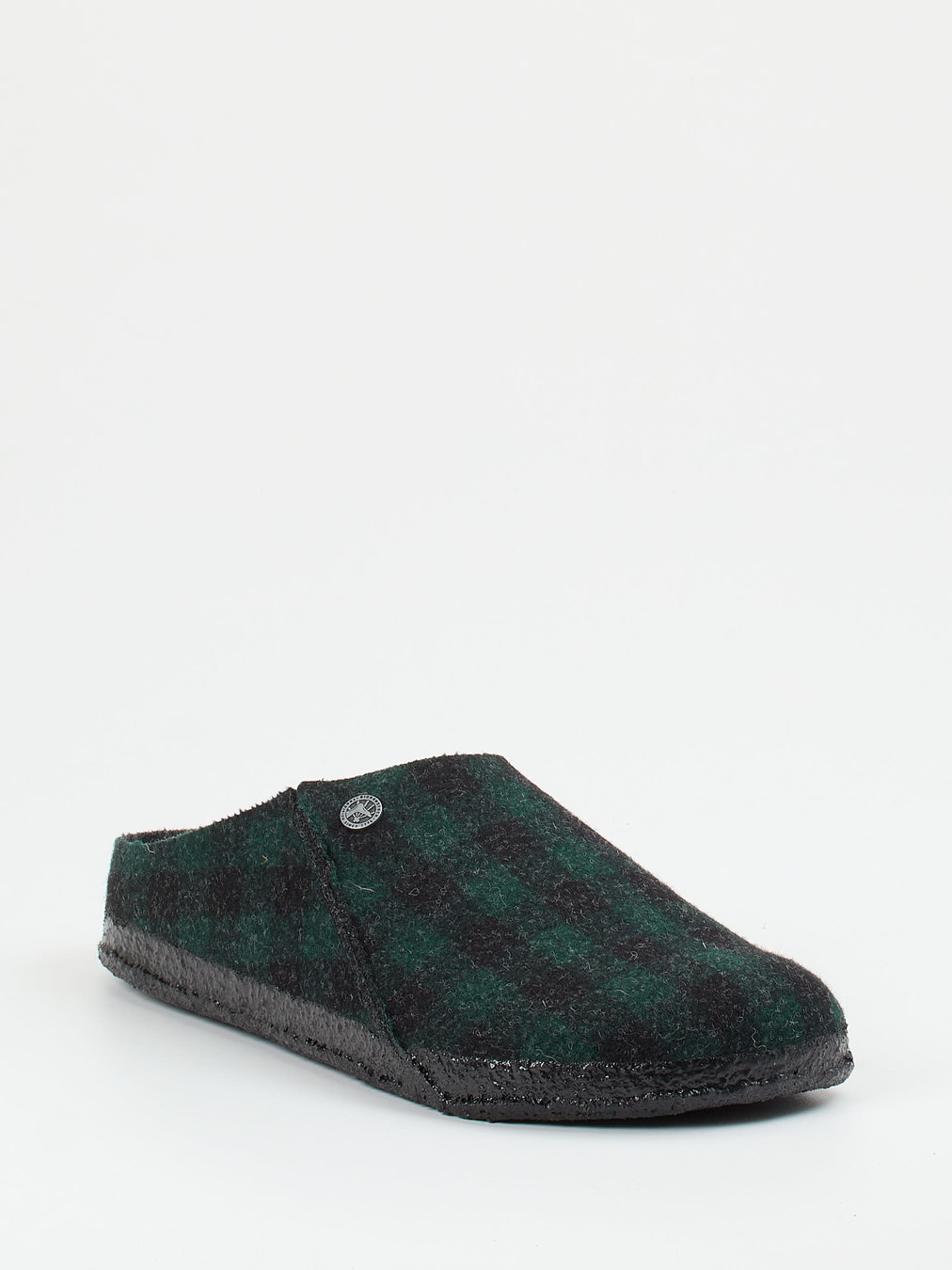 Birkenstock – Pantoffeln aus Wollfilz in Tannengrün