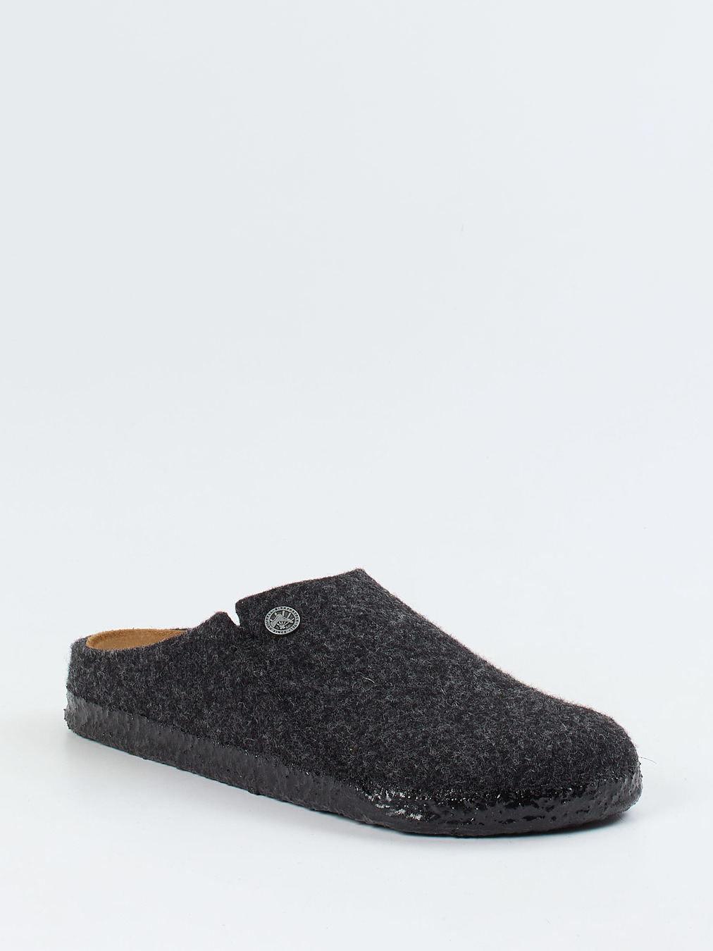 Birkenstock – Hausschuh aus Wollfilz Anthrazit