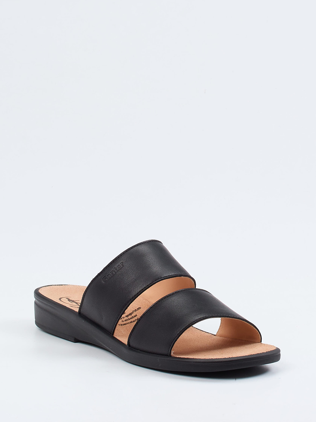 Ganter – Komfort-Pantolette aus Kalbleder schwarz