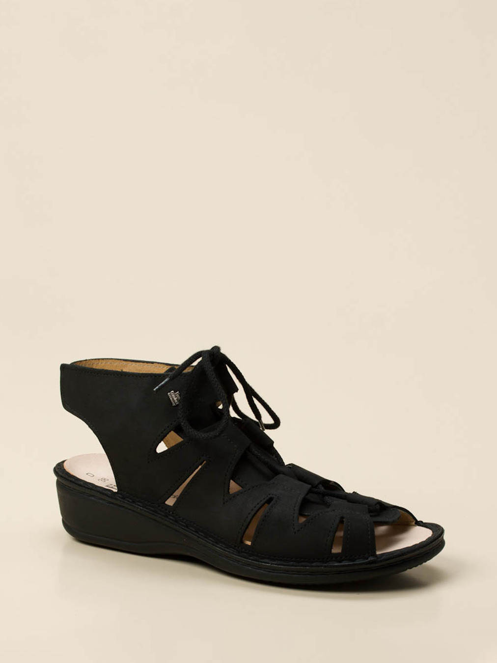 Finn Comfort – Komfortsandalen aus Nubukleder schwarz