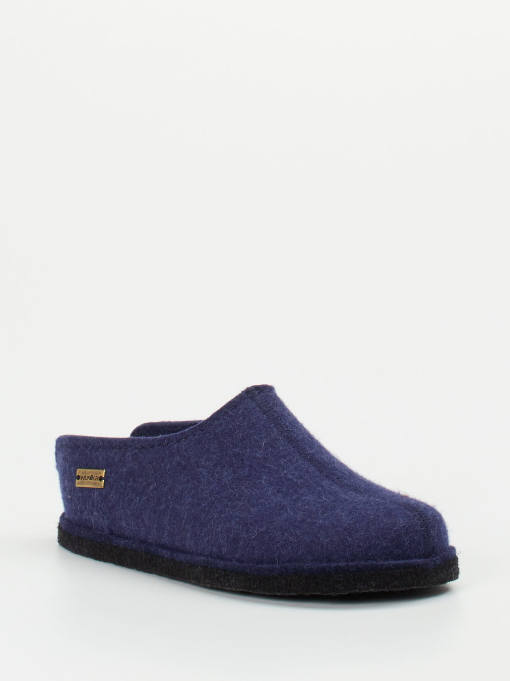 Haflinger – Filzpantoffeln aus Schurwolle Dunkelblau
