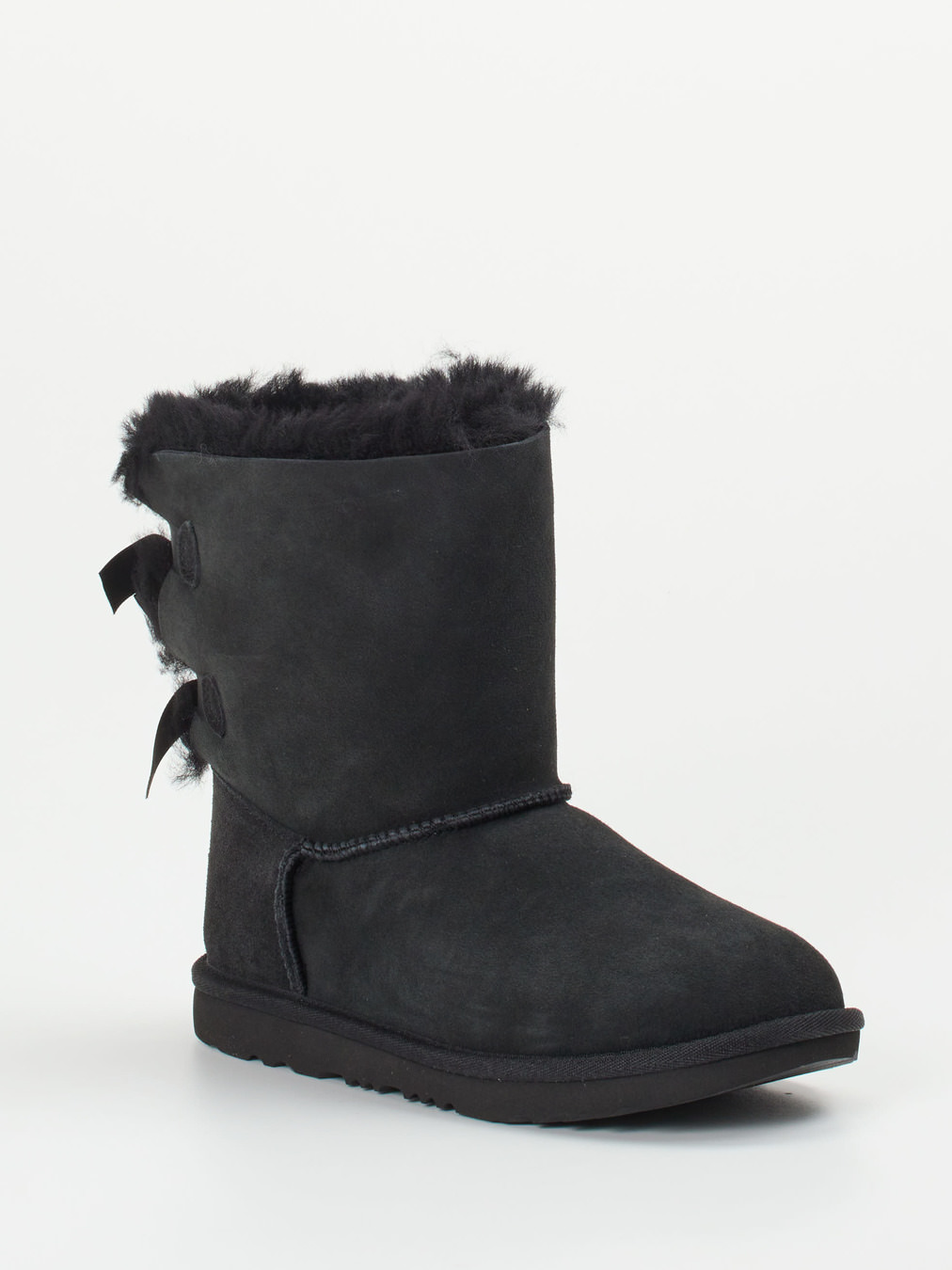 UGG – Winterboots aus Veloursleder Schwarz