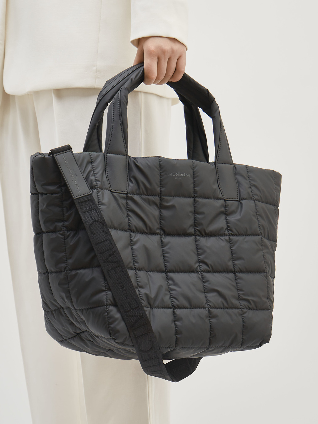 VeeCollective Berlin – Shopper aus Ripstop Nylon schwarz