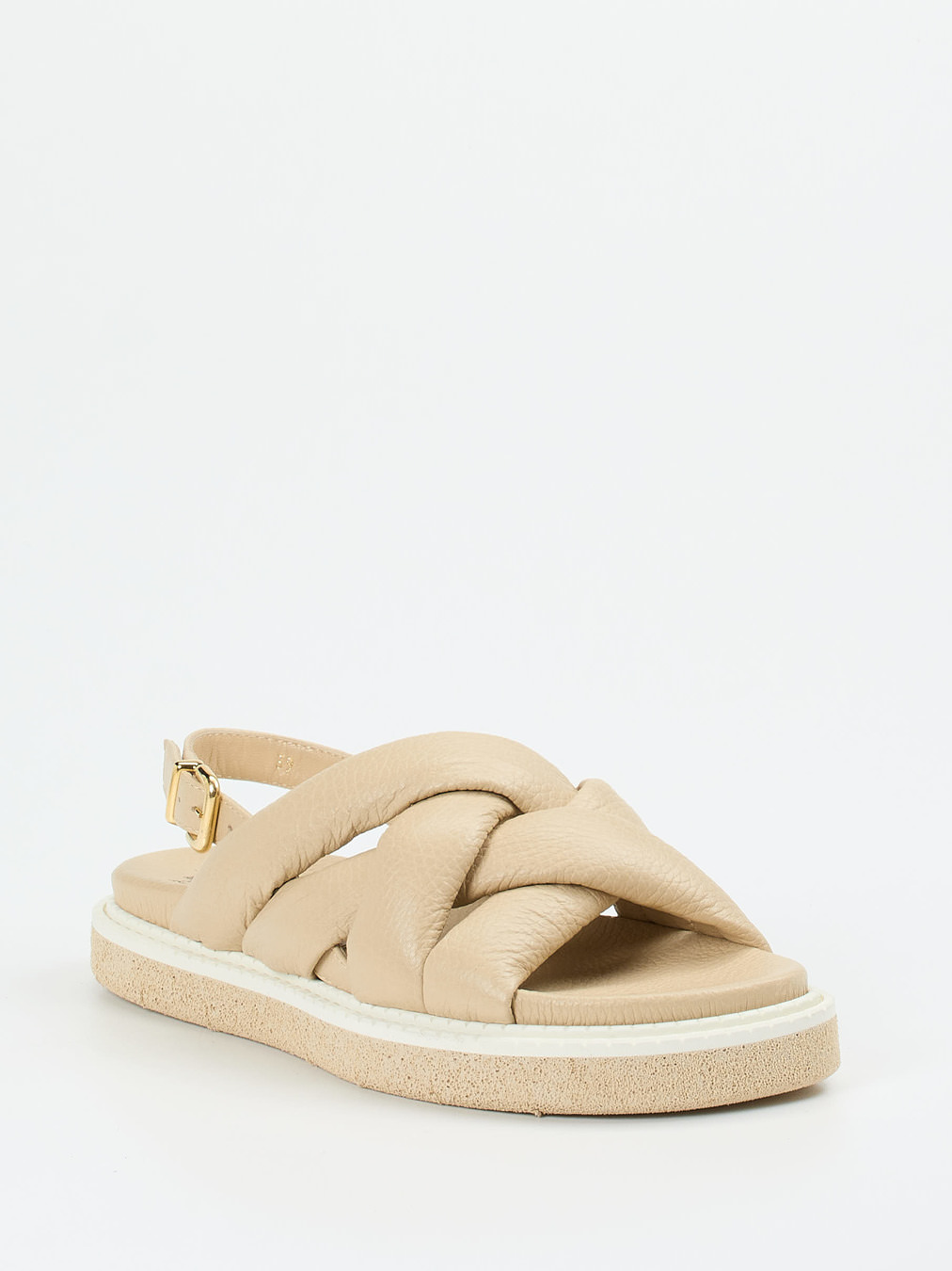 Truman's – Slingback-Sandale aus Hirschleder beige