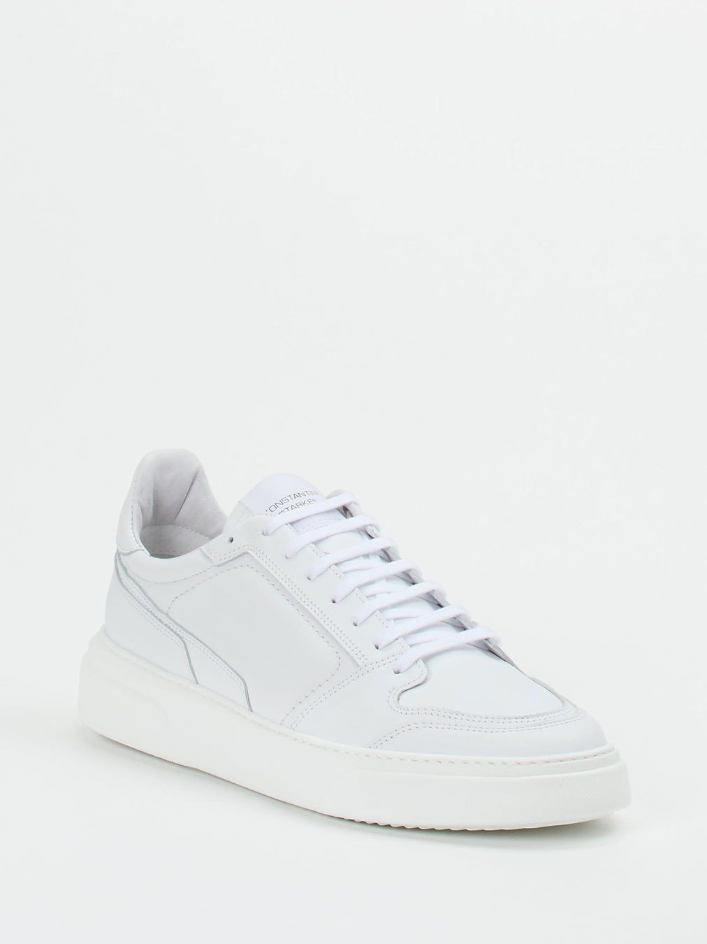 Konstantin Starke – Sneaker aus Kalbleder weiß