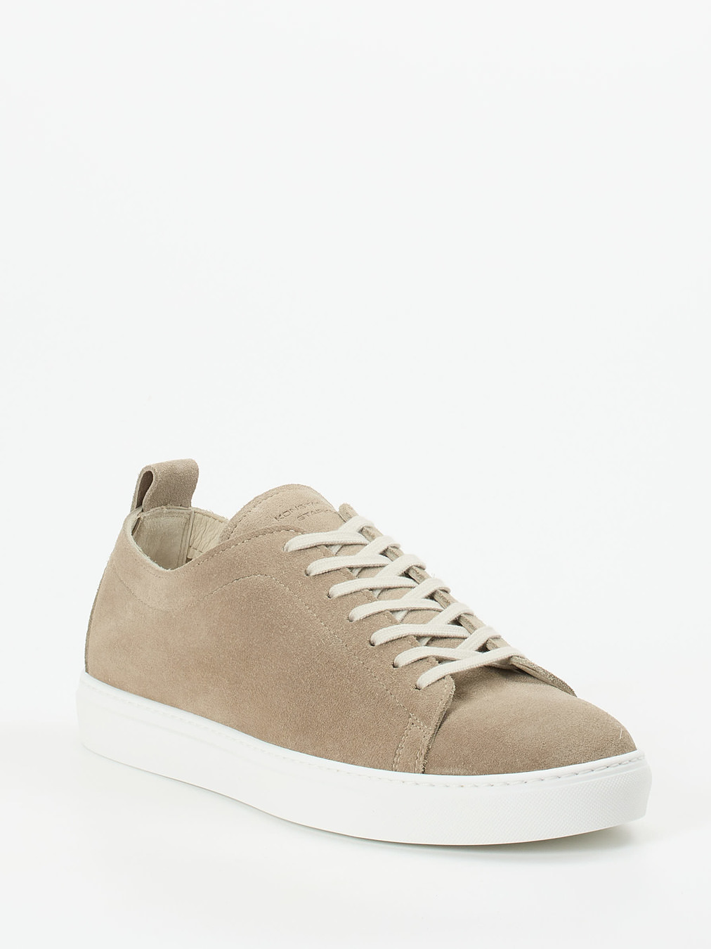 Konstantin Starke – Sneaker aus Veloursleder sandbeige