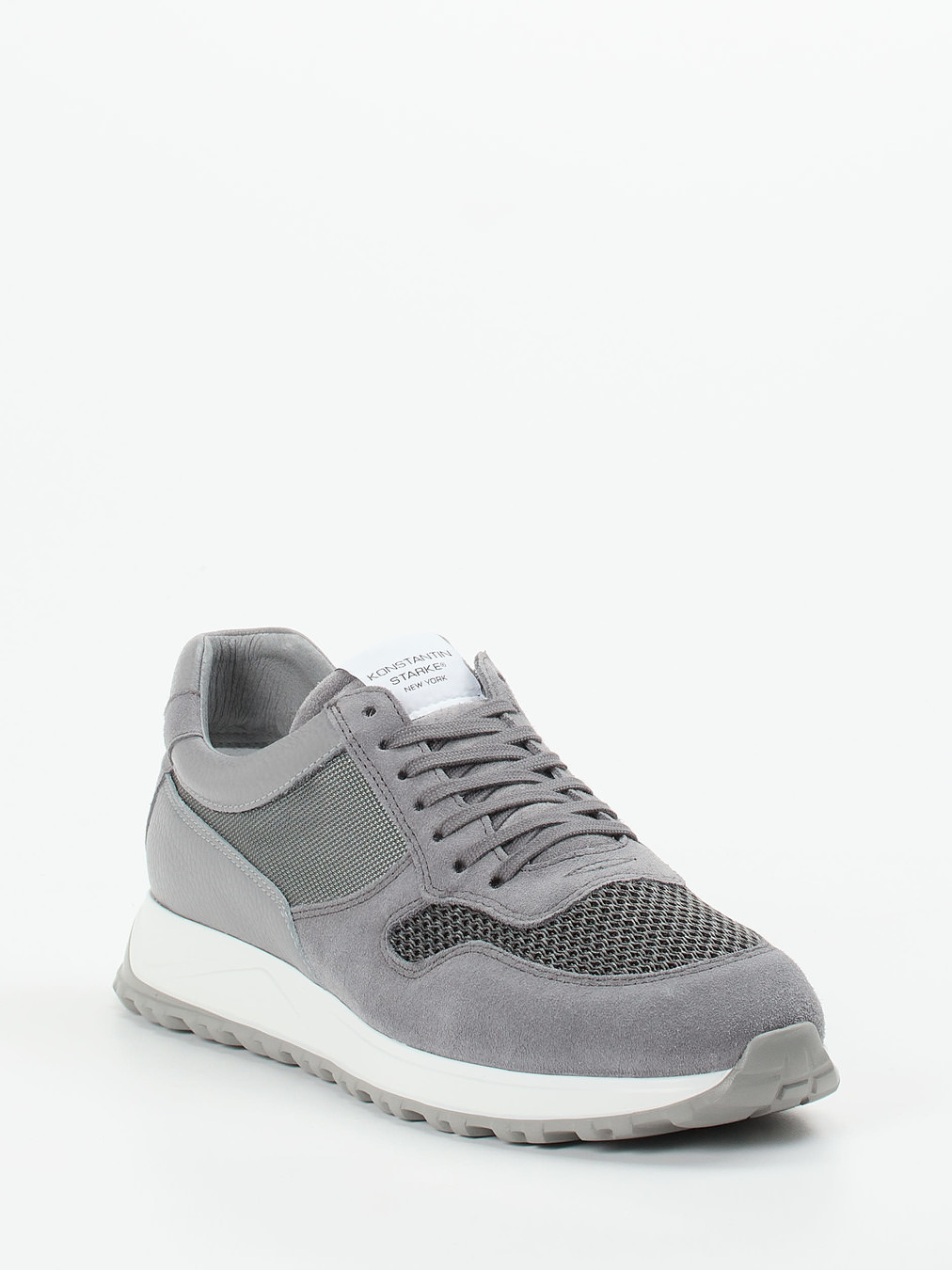 Konstantin Starke – Sneaker aus Veloursleder grau