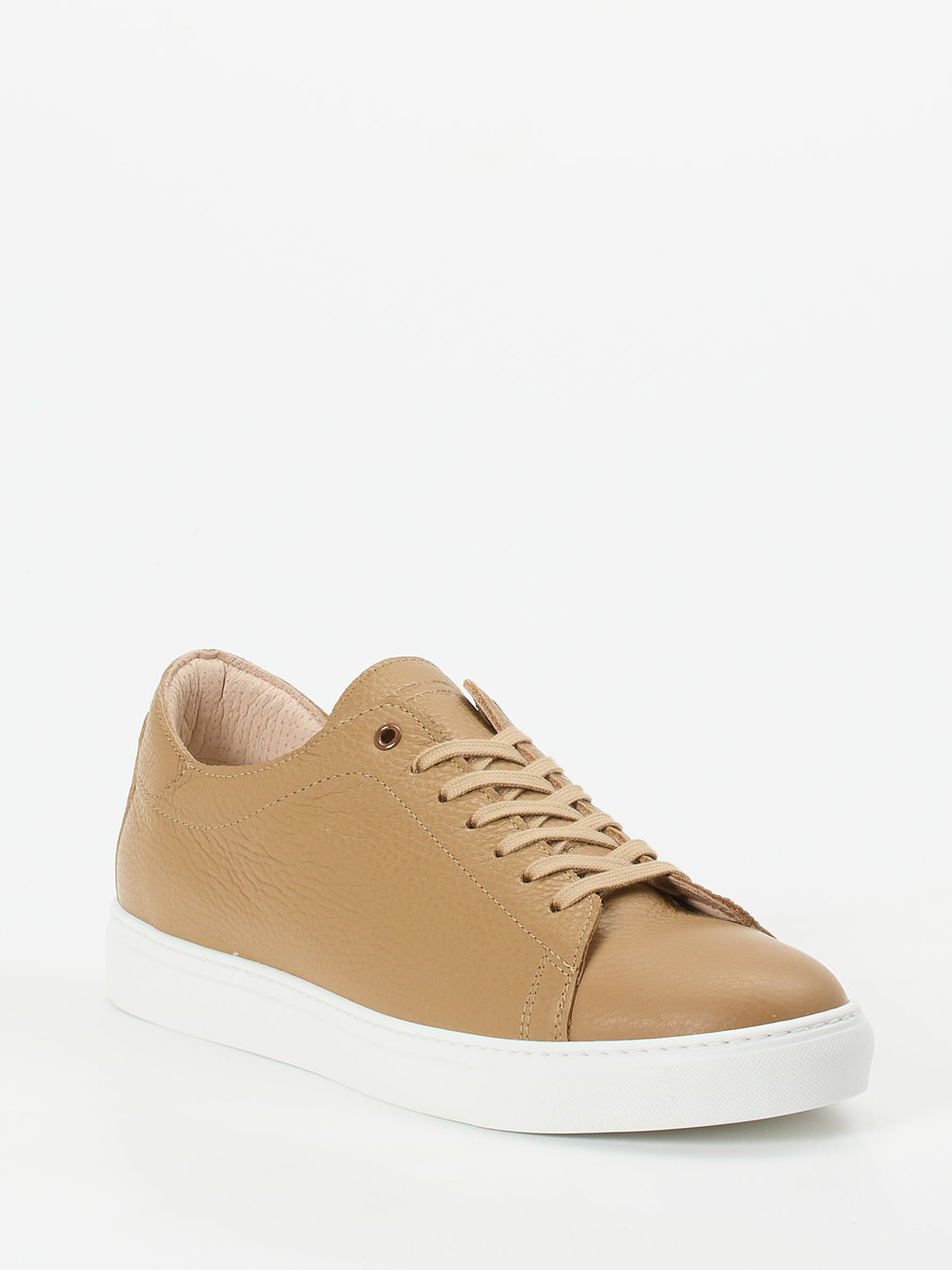 Konstantin Starke – Sneaker aus Kalbleder karamellfarben