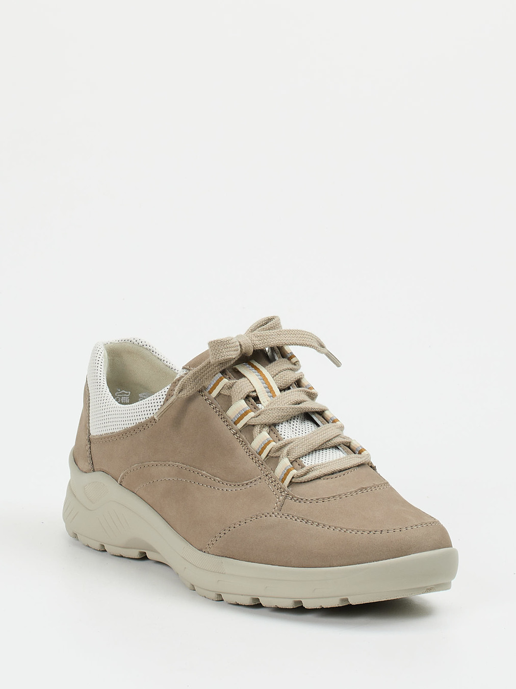 Semler – Komfort-Sneaker aus Nubukleder beige