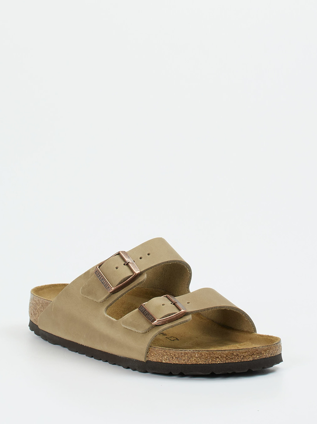 Birkenstock – Zwei-Riemen-Sandale aus Fettleder braun