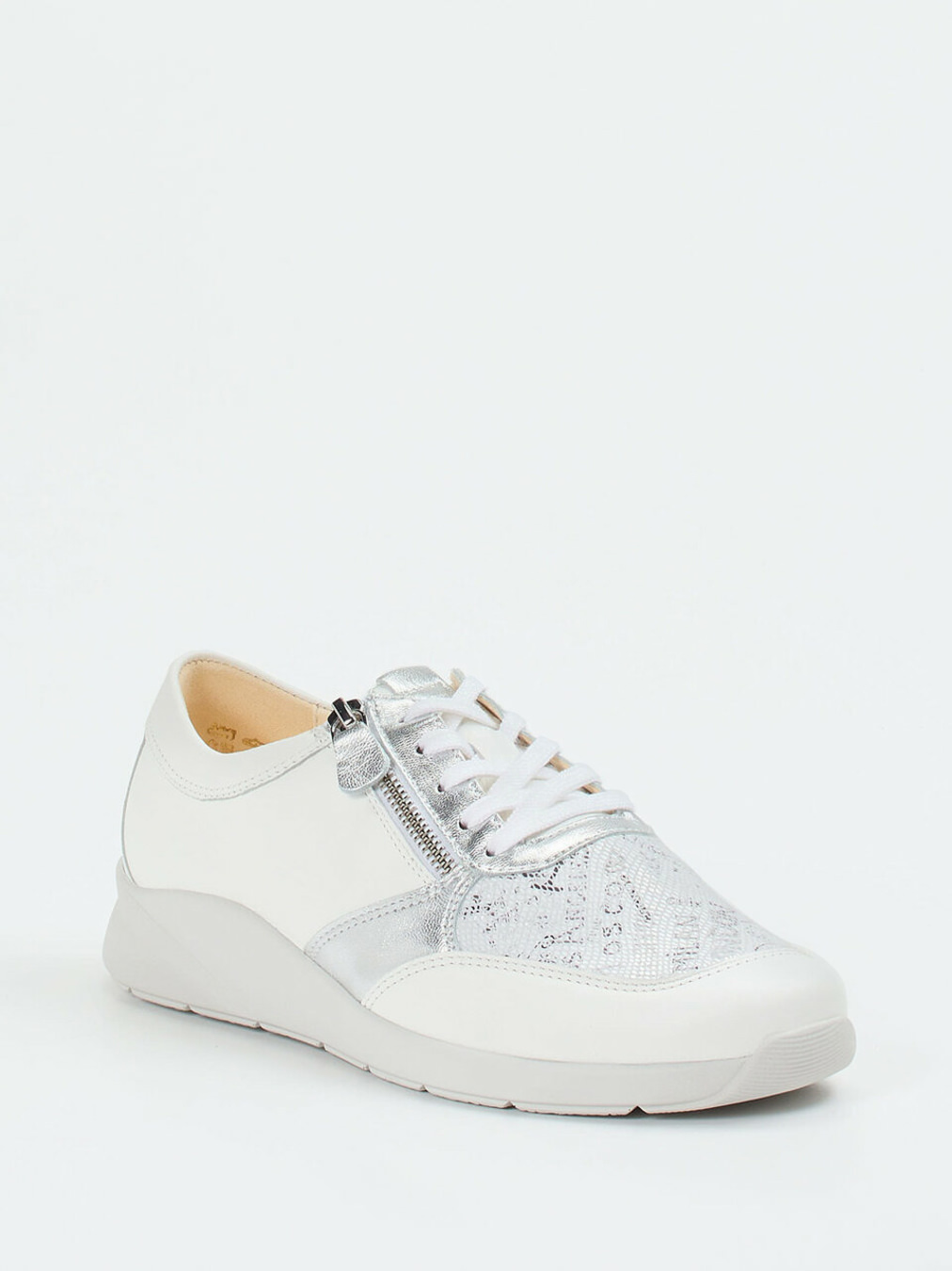 Christian Dietz – Komfort-Sneaker aus Kalbleder weiß