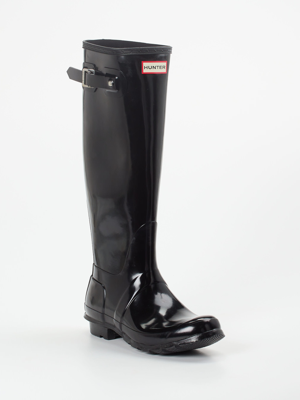 Hunter – Gummistiefel aus Synthetik in Schwarz