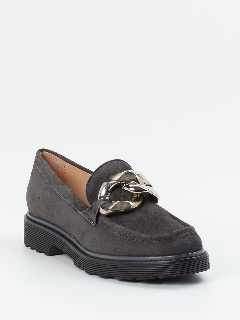 Konstantin Starke – Loafer aus Veloursleder Anthrazit