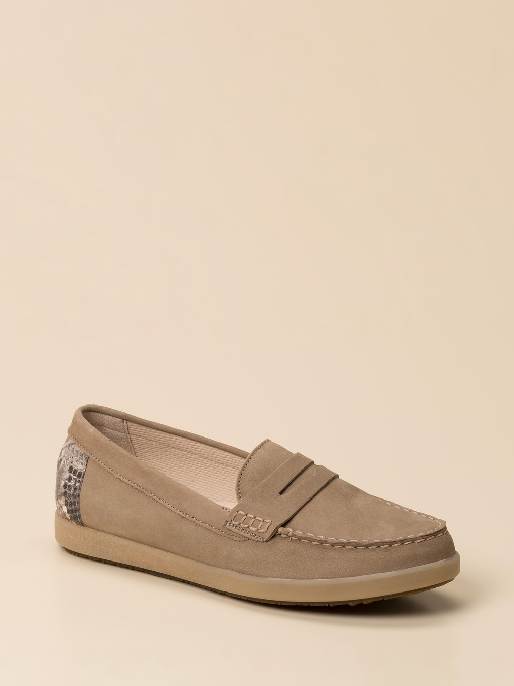 Gabor Comfort – Slipper aus Nubukleder in Taupe