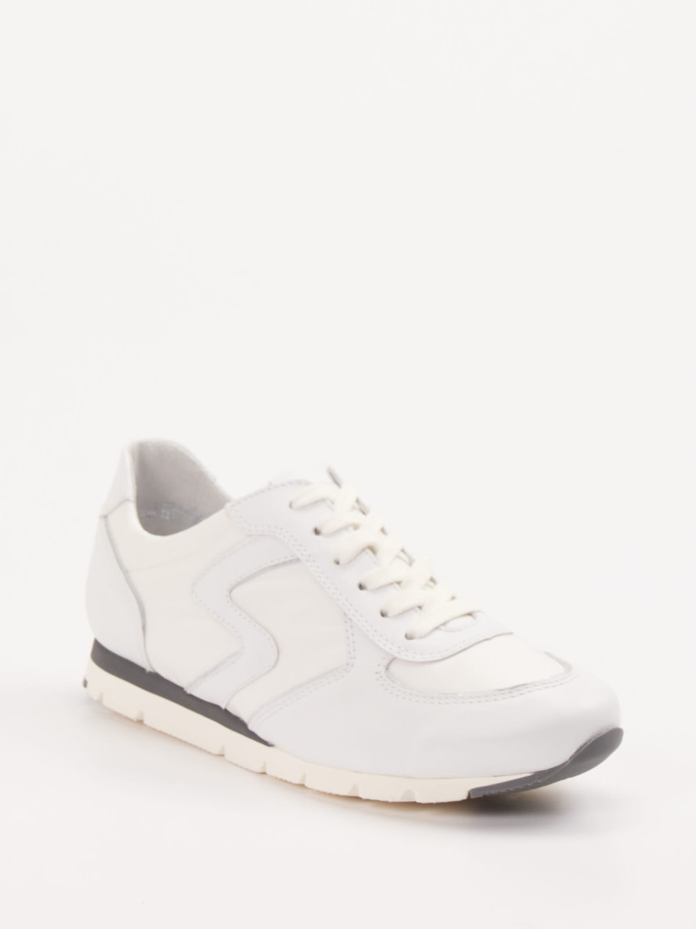 Semler – Sneaker aus Kalbleder und Nylon Offwhite