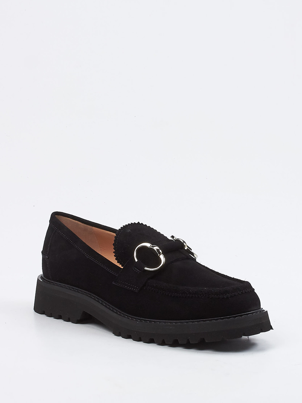 Unützer – Loafer aus Veloursleder Schwarz