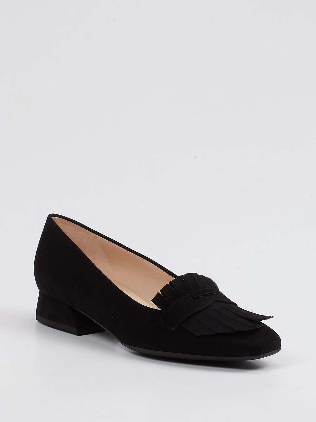 Peter Kaiser – Loafer aus Veloursleder Schwarz