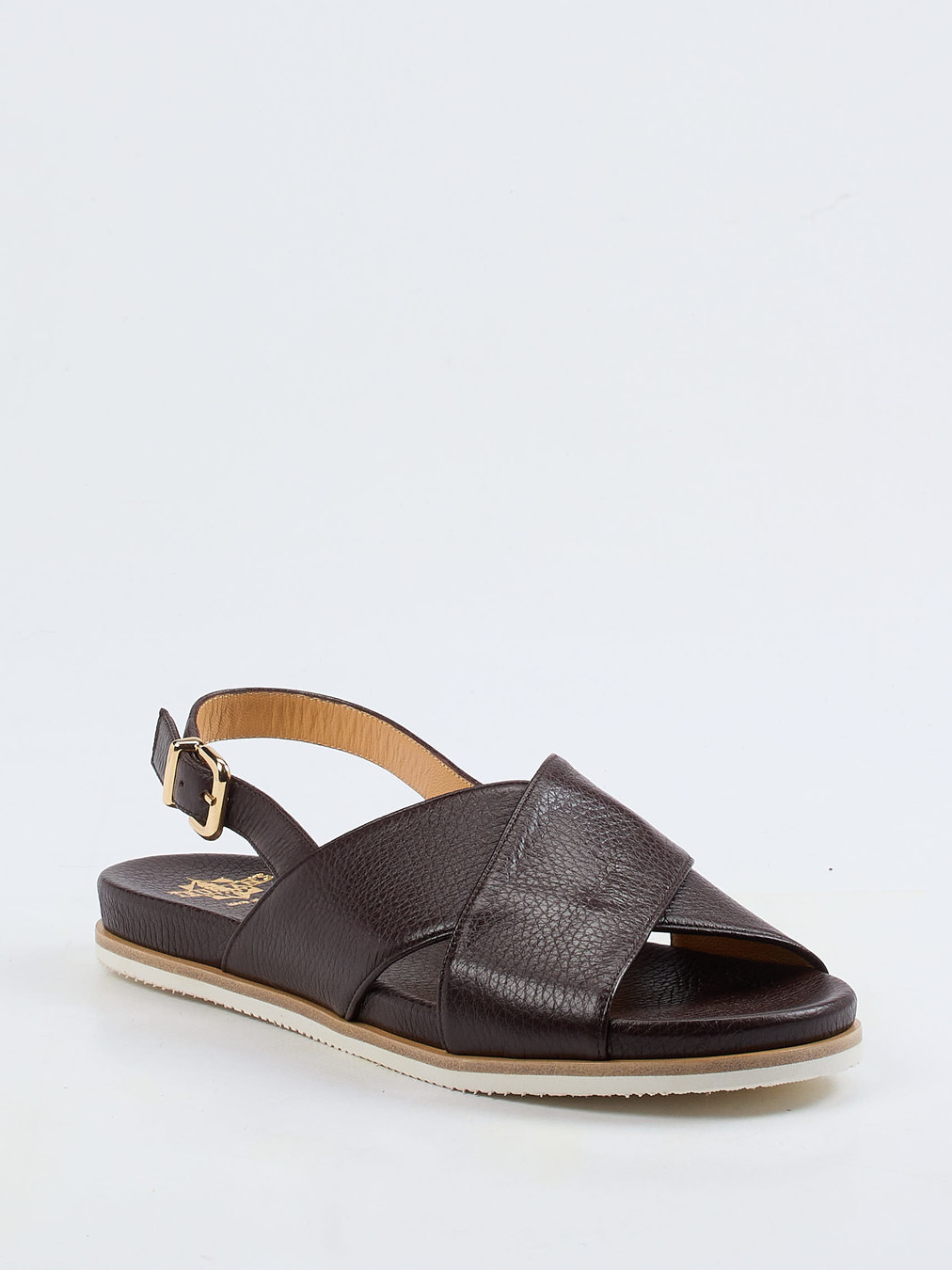 Truman's – Riemensandale aus Hirschleder dunkelbraun