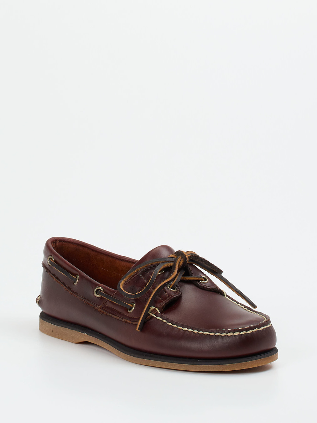 Timberland – Bootsschuh aus Fettleder kastanienbraun