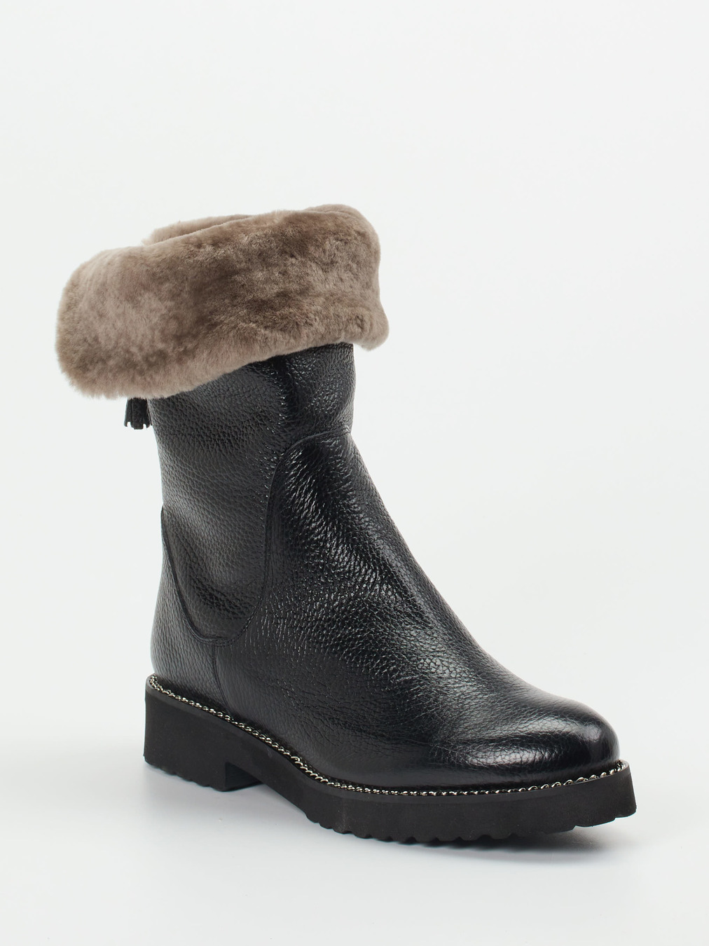 Mannori – Winterboots aus Kalbleder mit Lammfell