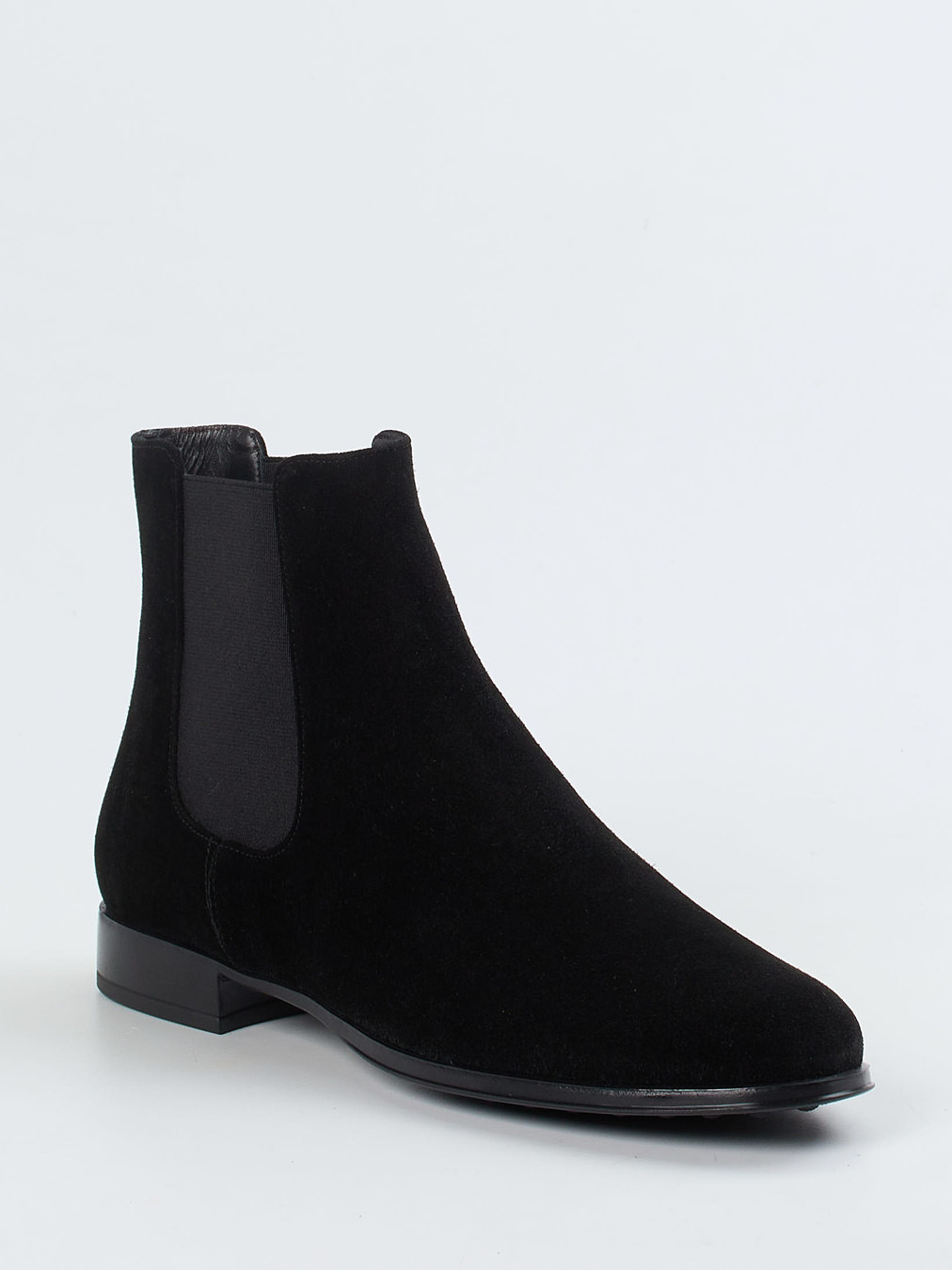 Pretty Ballerinas – Chelsea Boots aus Veloursleder Schwarz