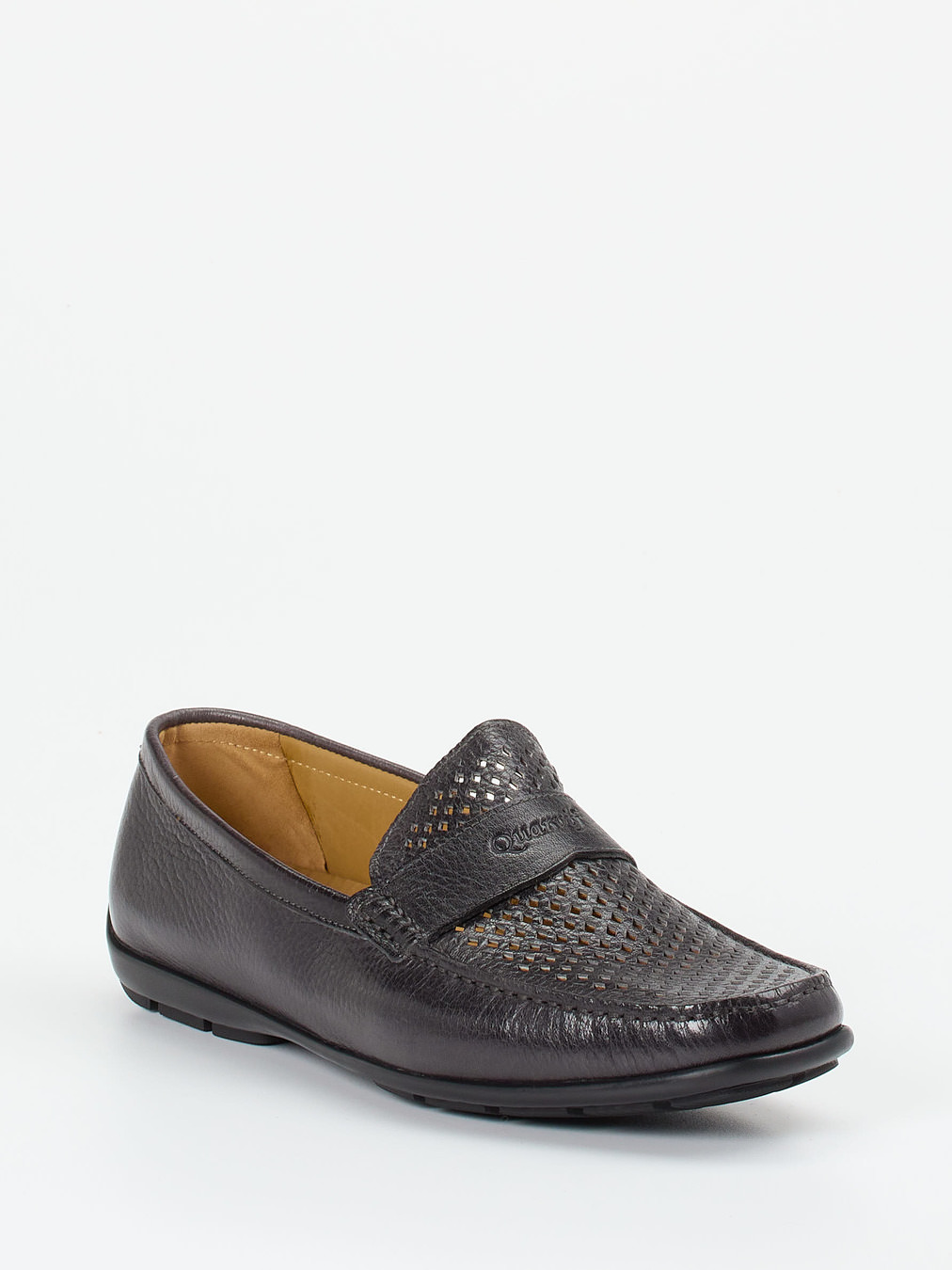 Quarvif – Loafer aus Elchleder mit Perforation