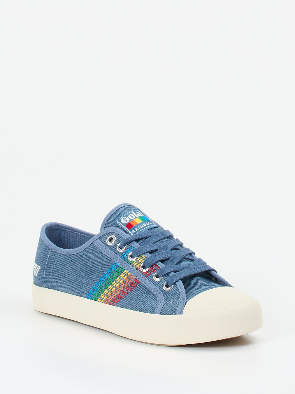 Gola – Sneaker aus Canvas in Jeansblau mit Stickerei