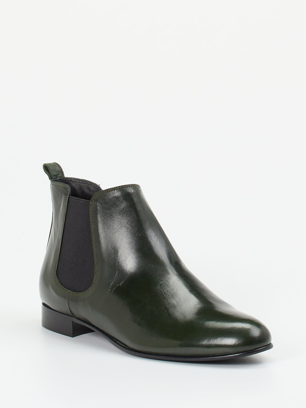 Konstantin Starke – Chelsea Boots aus Lammleder grün