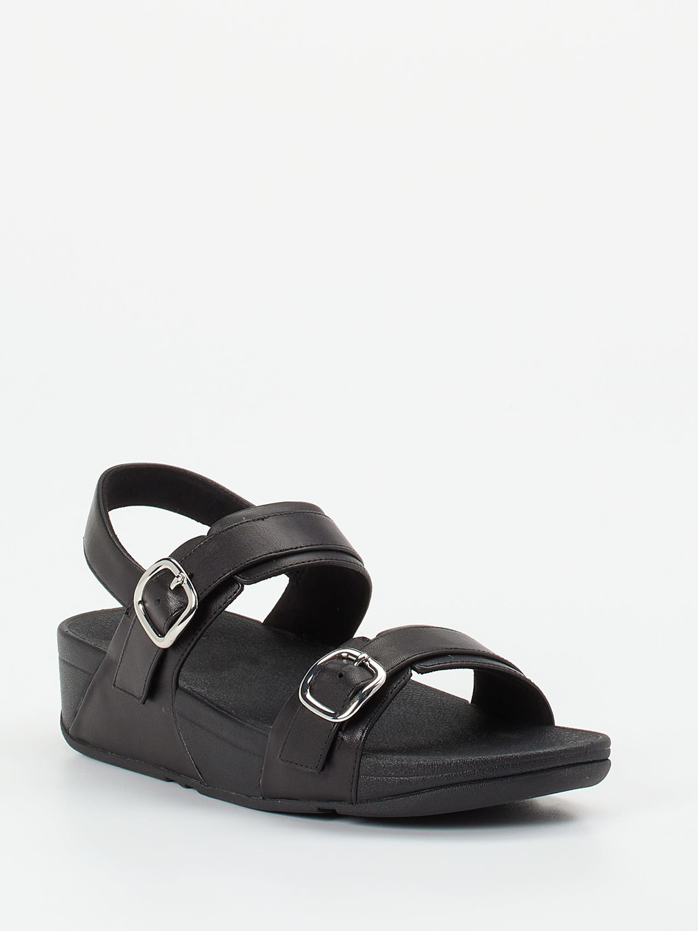 FitFlop – Komfort-Sandalen aus Kalbleder schwarz