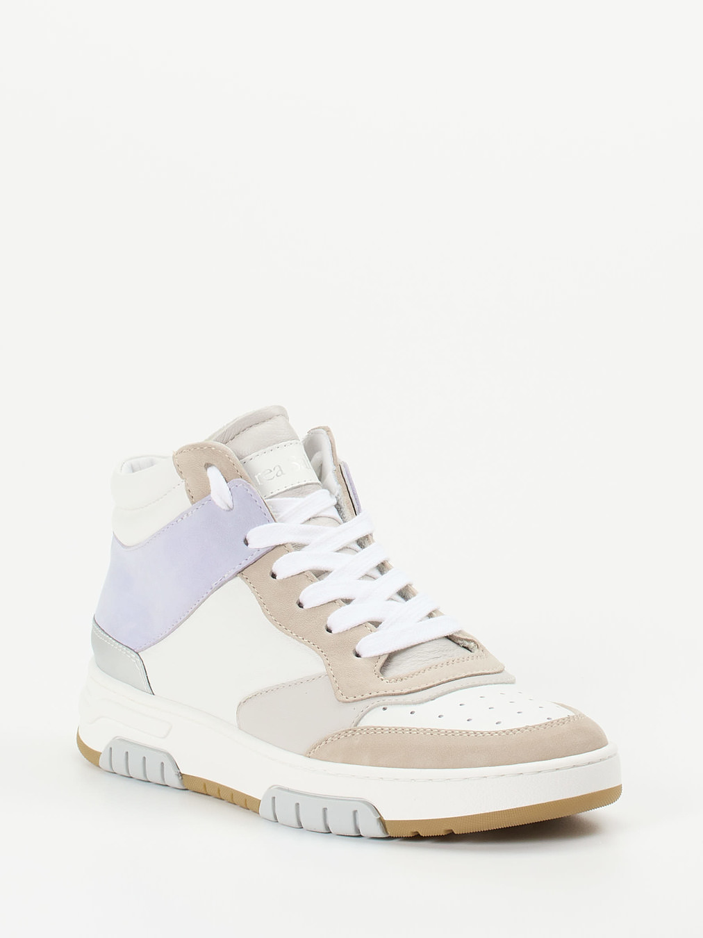 Andrea Sabatini – High-Top Sneaker aus Kalbleder Offwhite