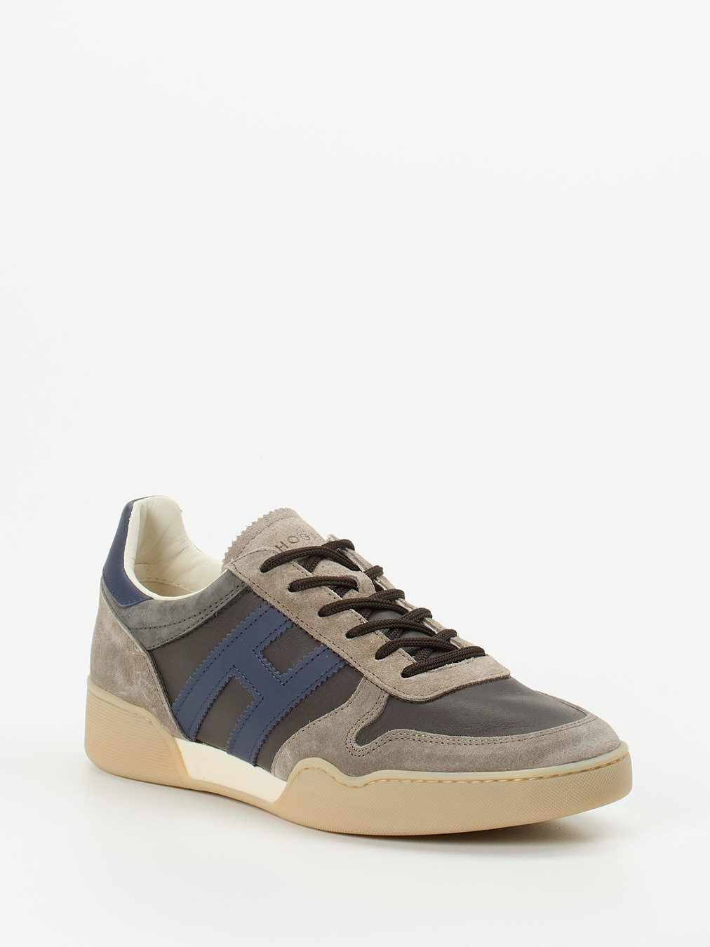 Hogan – Retro-Sneaker aus Veloursleder Dunkelbraun
