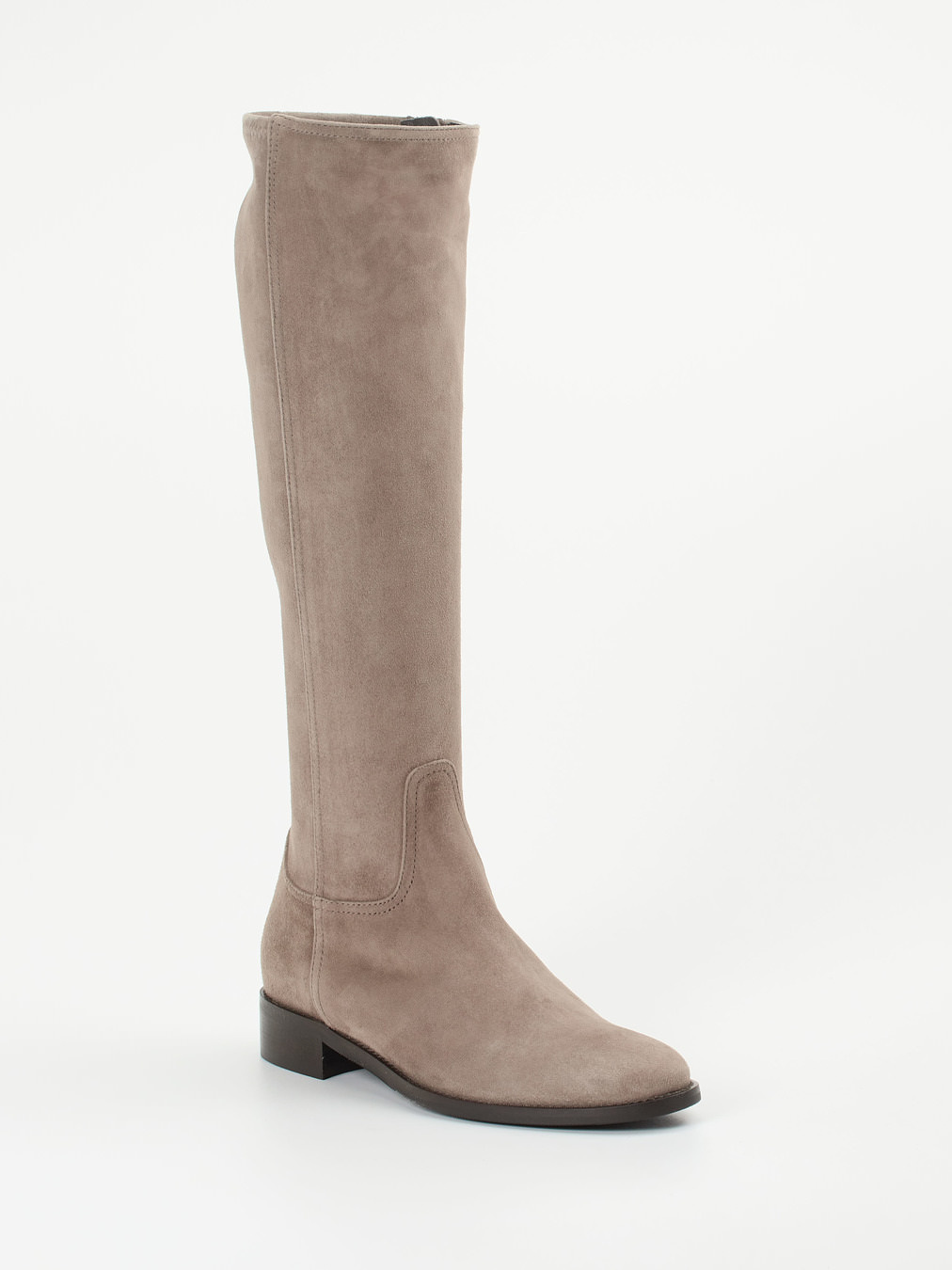 Konstantin Starke – Stiefel aus Veloursleder in Taupe