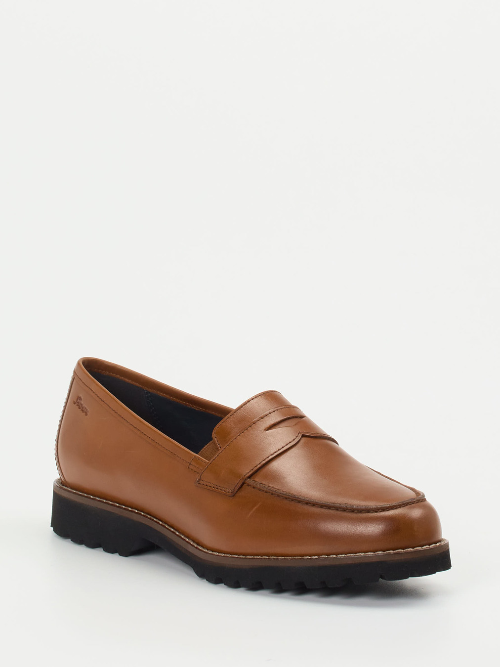 Sioux – Loafer aus Kalbleder cognacbraun