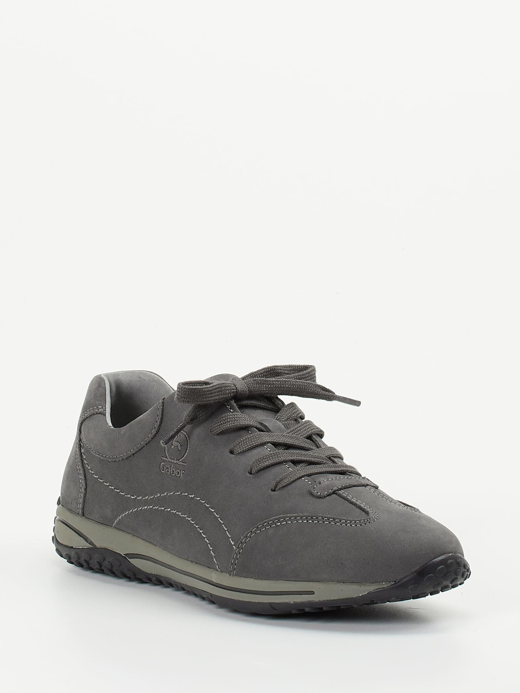 Gabor Comfort – Sneaker aus Nubukleder in Grau